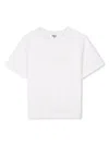 Chloé Kids' Tone On Tone Logo-embroidery T-shirt In White