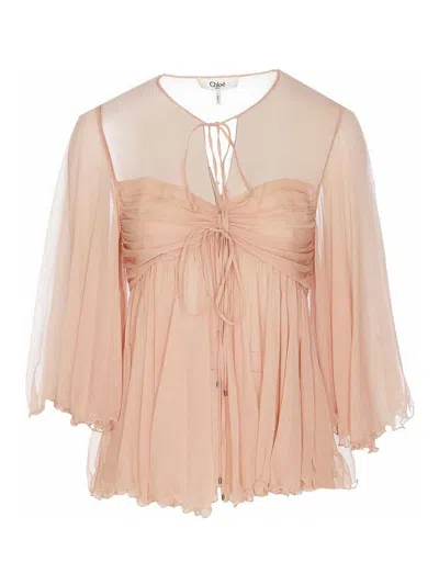 Chloé Top - Color Carne Y Neutral