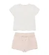 Chloé Top And Shorts Set In Pink