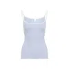 Chloé Knit Tank Top In Blue
