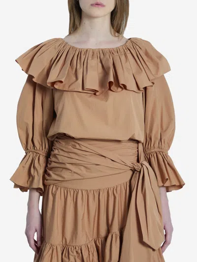 CHLOÉ TOP CON VOLANT