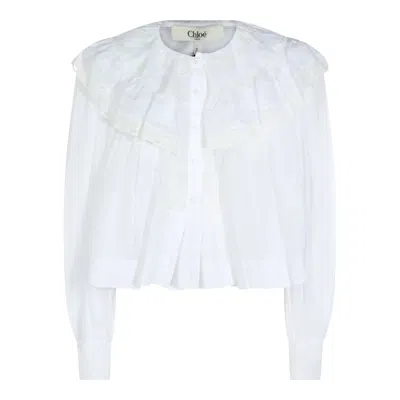 Chloé Top Iconic Milk In White