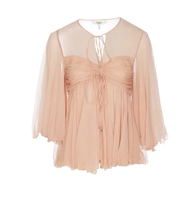 Chloé Chloè Top In Pink
