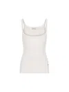 Chloé Scallop-trim Tank Top In White