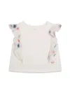 Chloé Ruffled Organic Cotton Blouse In White