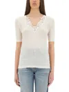 Chloé Top With Lace Neckline