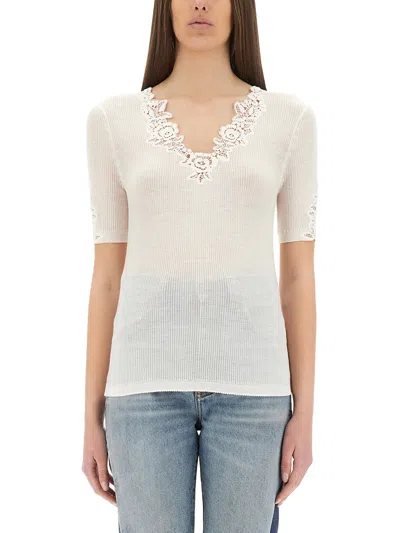 Chloé Top With Lace Neckline