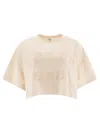 Chloé Biologic Cotton T-shirt With Frontal Logo Patch