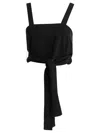 Chloé Crop Top With Ties In Black