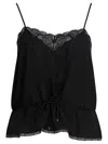 Chloé Lace Drawstring Blouse In Multi