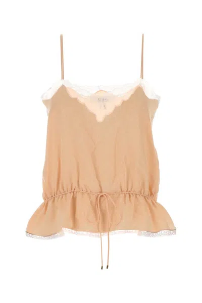 Chloé Light Pink Silk Top