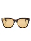 Chloé Tortoiseshell-effect Cat Eye-frame Sunglasses In Brown