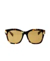 Chloé Tortoiseshell-effect Cat Eye-frame Sunglasses In Green