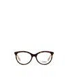 Chloé Tortoiseshell-effect Oval-frame Glasses In Black