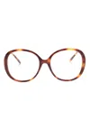 Chloé Tortoiseshell Oversize-frame Glasses In Brown