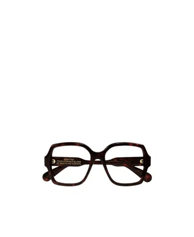Chloé Tortoiseshell Square-frame Glasses In Black