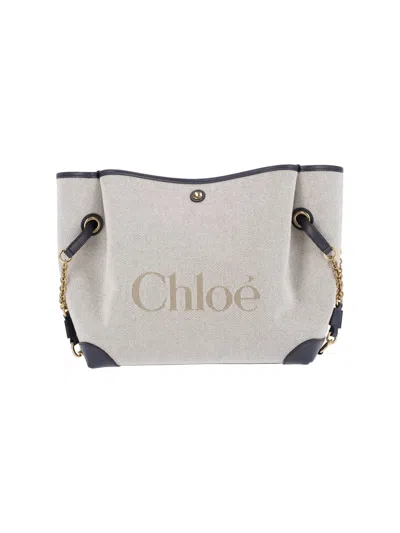Chloé Tote Bag "clover" In White