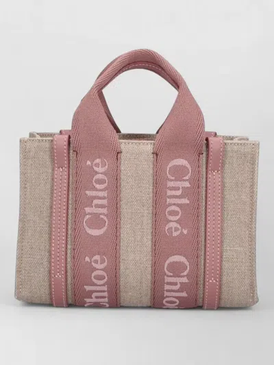 Chloé Tote Bag Hand Design Shoulder Strap Handles In Multi