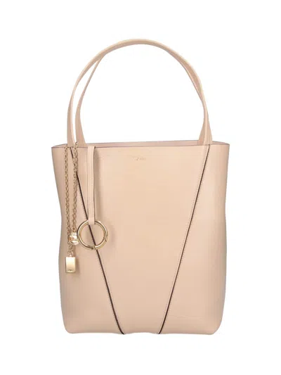 Chloé Tote Bag "spin" In Sand