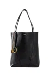Chloé Small Spin Tote In Grained Leather Bags In Black