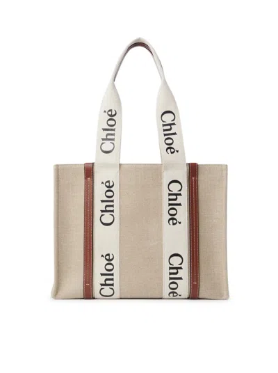 Chloé Totes Bag In White