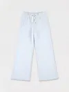 Chloé Cotton Embroidered Sweatpants In Hellblau