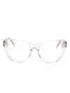 Chloé Transparent Round-frame Glasses In Pink