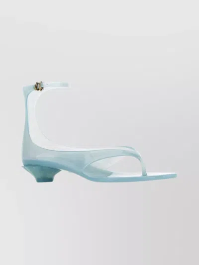 CHLOÉ TRANSPARENT JELLY THONG SANDALS