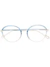 Chloé Transparent Round Frame Glasses In White