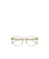 Chloé Transparent Round-frame Glasses In White