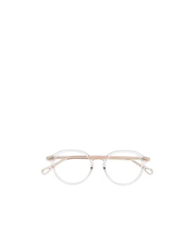 Chloé Transparent Round Frame Glasses In White