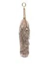 Chloé The Treasure Tails Charm In Shearling In Gray