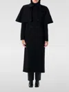 Chloé Wool Coat With Removable Cape In Schwarz