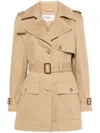 Chloé Chloe Women Short Trench In Neutrals