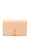 Chloé Tri-fold Leather Wallet In Neutrals