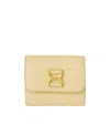Chloé Tri-fold Leather Wallet In Nude