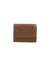 Chloé Tri-fold Logo Wallet