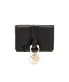 Chloé Tri-fold Mini Wallet In Black