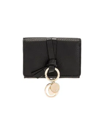 Chloé Tri-fold Mini Wallet In Black