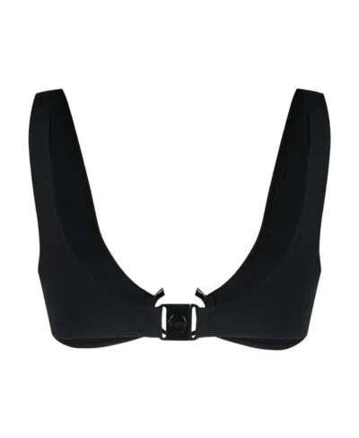 Chloé Triangle Bikini Top In Black