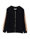 Chloé Chloe Cardigan Blu Navy In Maglia Di Lana Con Cappuccio In Blue