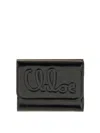 Chloé Trifold Wallet C Chlo Small In Black