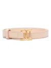 Chloé Triomphe-buckle Belt In Pink