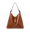 Chloé Triomphe-detailed Leather Tote Bag In Brown