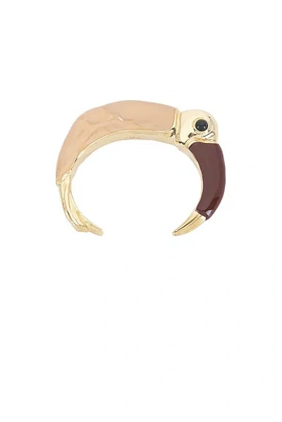 Chloé Tropical Cuff Bracelet In Brown