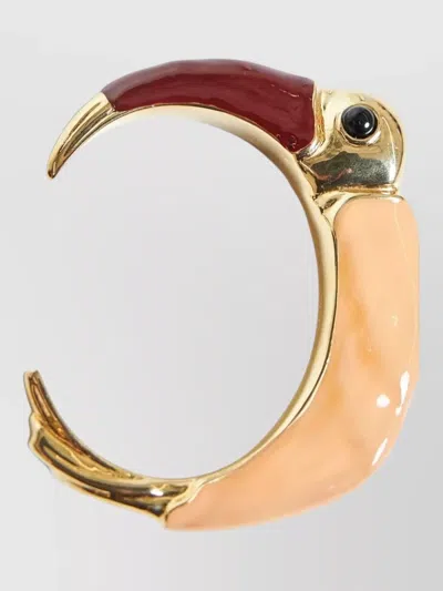Chloé Tropicus Bracelet Toucan Motif Enamel In Gold