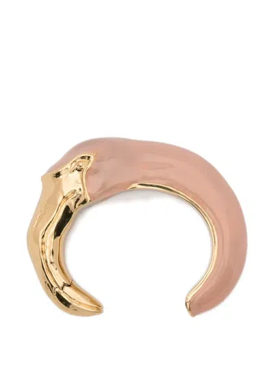 Chloé Tropicus Flamingo Cuff Bracelet In Pink