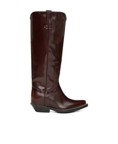 Chloé Trouser Boots In Brown
