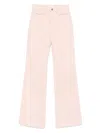 Chloé Logo-patch Jeans In Pink
