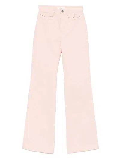 Chloé Trousers In Airy Pink